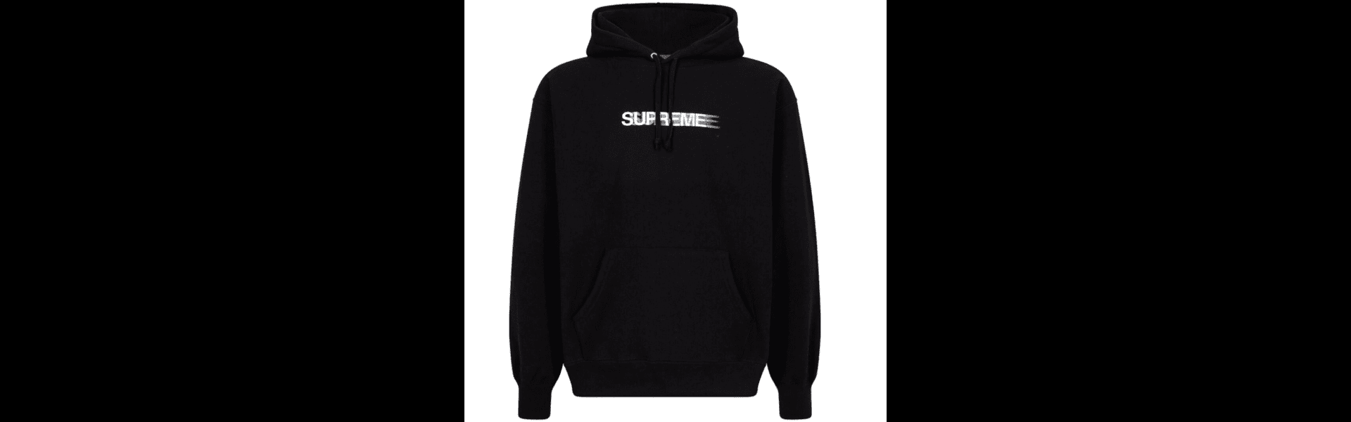 hoodie supreme black (1)